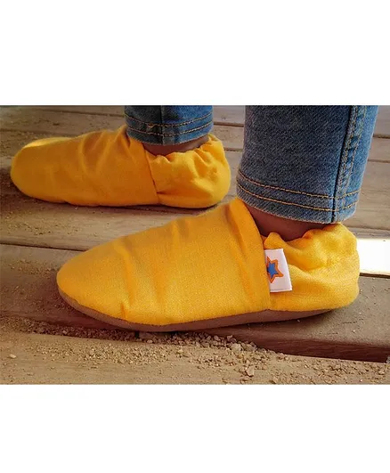 Skips Solid Colour Soft Booties - Yellow