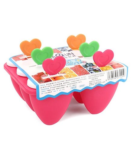 Ice Popsicle Moulds - Pink