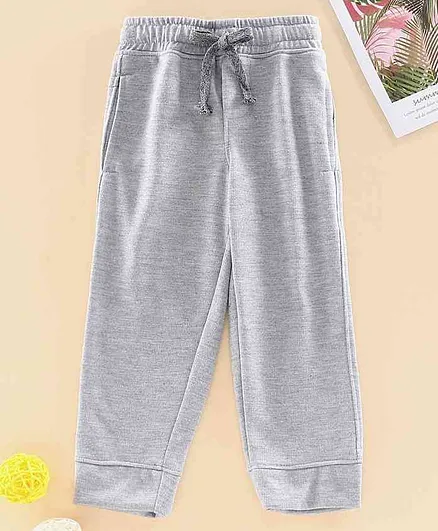 Rikidoos Full Length Solid Pajama - Grey