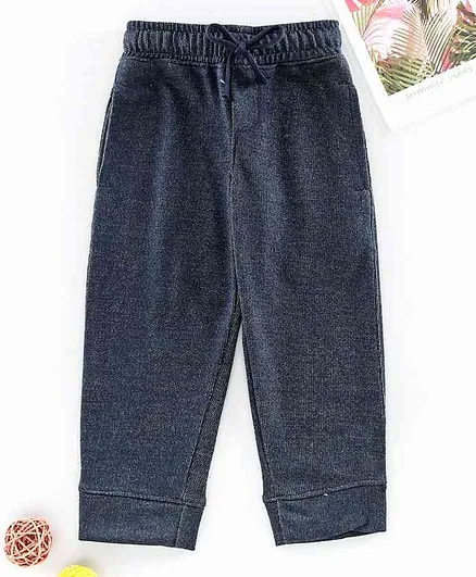 Rikidoos Full Length Solid Track Pants - Blue