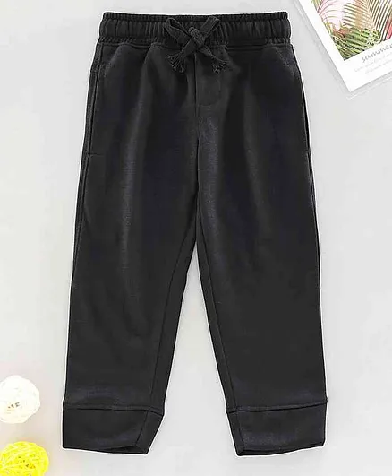 Rikidoos Full Length Solid Track Pants - Black