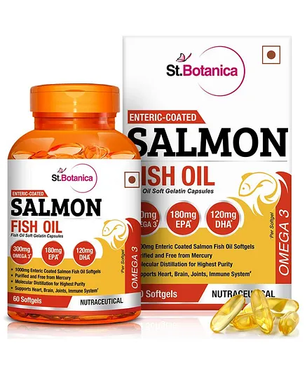 St.Botanica Salmon Fish Oil 1000mg - 60 Capsules