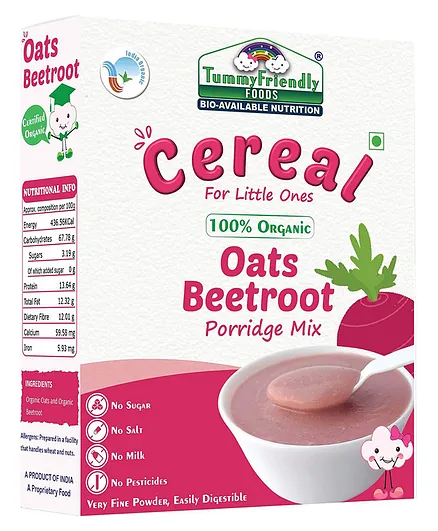 Tummy Friendly Foods Organic Oats And Beetroot Porridge Porridge Mix - 200 gm