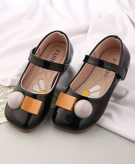 KIDLINGSS Velcro Closure Mary Jane - Black