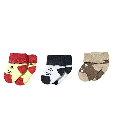 Kidofash Printed Pack Of 3 Pair Socks - Multi