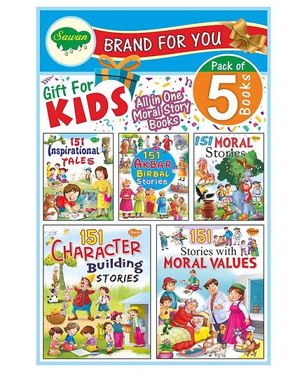 Sawan All In One Moral Story Books Combo Set of 5 - English