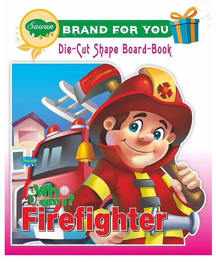 Sawan Who Am I Firefighter Die-Cut Shape Board Book - English