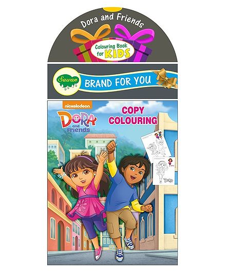 Sawan Dora and Friends Copy Colouring Book - English