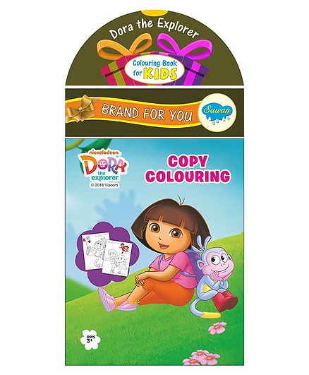 Sawan Dora The Explorer Copy Colouring Book - English