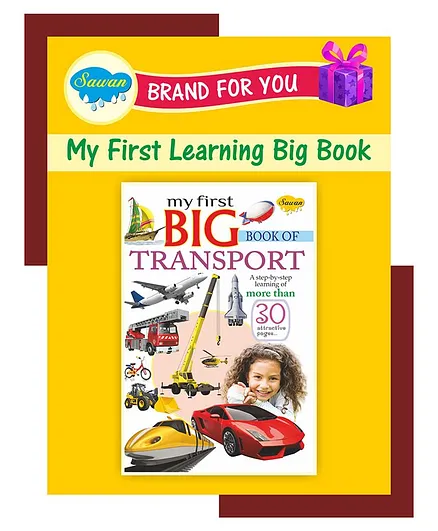 Sawan My First Learning Big Book Of Transport - English