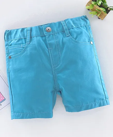 ToffyHouse Woven Knee Length Shorts - Blue