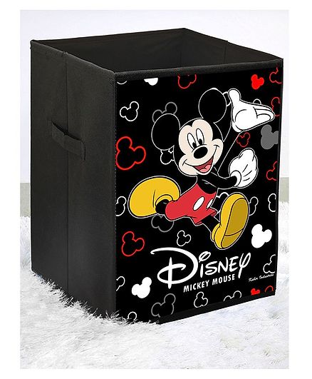 Fun Homes Disney Mickey Non Woven Fabric Foldable Storage Box - Black