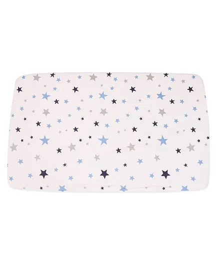 The Mom Store Baby Crib Sheet Star Print - White