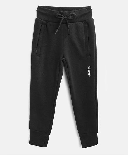 Alcis Full Length Solid Track Pants - Black
