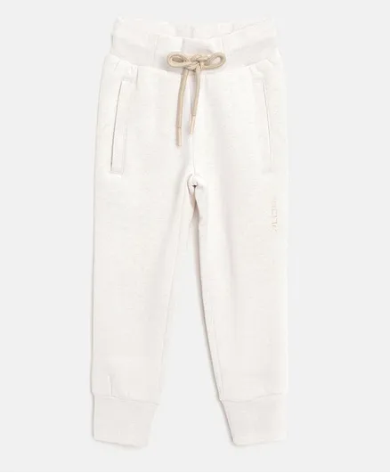 Alcis Full Length Solid Track Pants - Cream