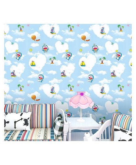 Oren Empower Doraemon Cartoon Themed Wallpaper - Blue