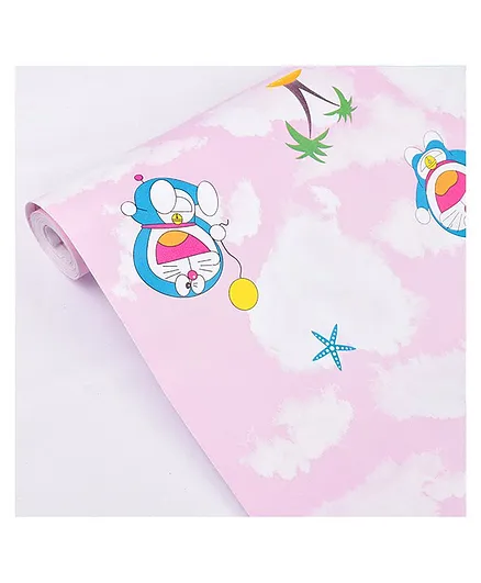 Oren Empower Doraemon Cartoon Themed Wallpaper - Pink