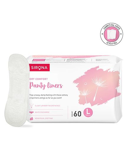 Sirona Large Anti-Bacterial Ultra Thin Panty Liners - 30 Pieces