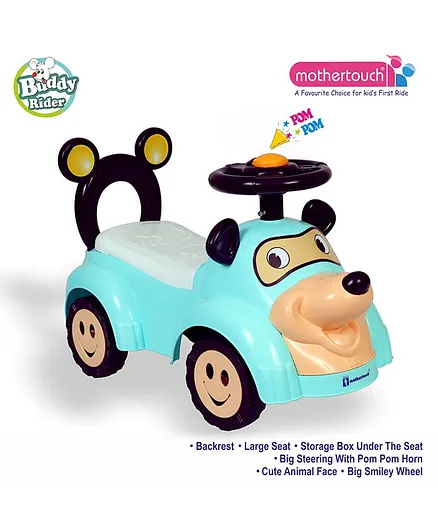 Mothertouch Buddy Rider Manual Push Ride On - Green