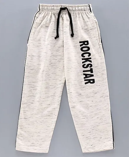 Nottie Planet Rockstar Patch Full Length Pants - Beige Black
