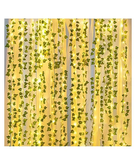 Party Propz Artificial Ivy Garland Fake Plants With LED Lights - 92 Pieces