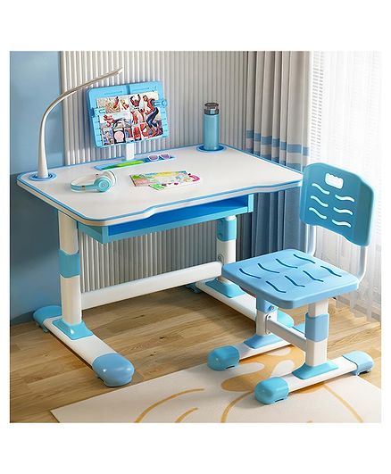 StarAndDaisy Multifunctional Study Table And Chair - Blue