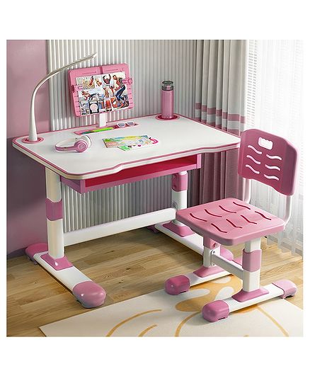 StarAndDaisy Multifunctional Study Table And Chair - Pink