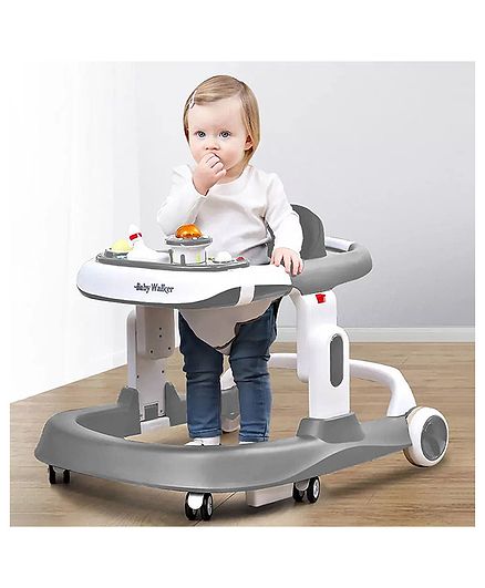 StarAndDaisy Multifunctional Baby Walker with Music Box - Grey
