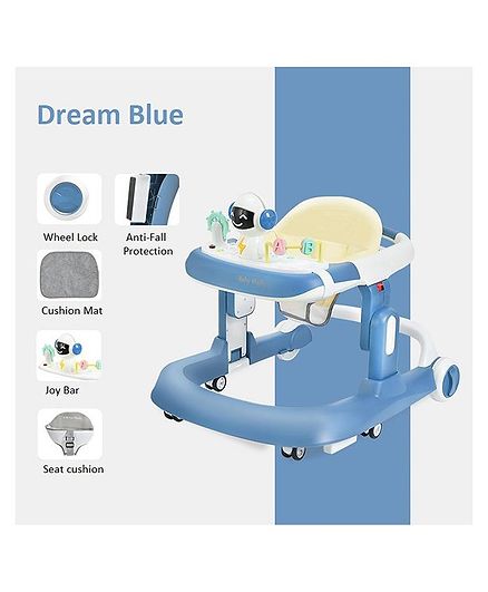 StarAndDaisy Multifunctional Baby Walker with Music Box - Blue