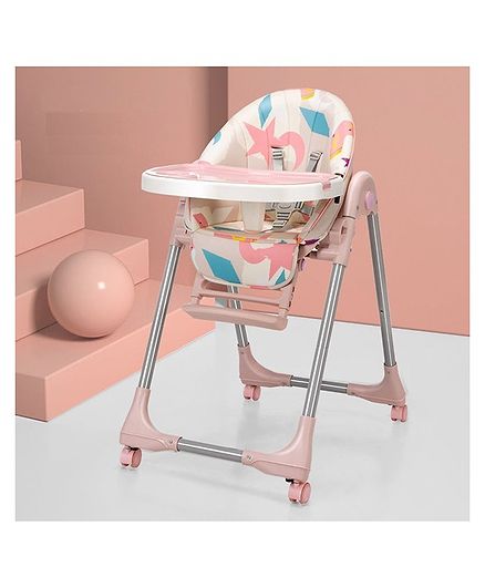 StarAndDaisy Royal Newborn Baby High Chair - Pink