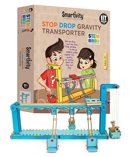 Smartivity Stop Drop Gravity Transporter DIY Construction Activity Game - Multicolor