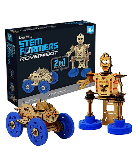 Smartivity DIY STEMFormers Rover Bot Making Kit - Multicolor