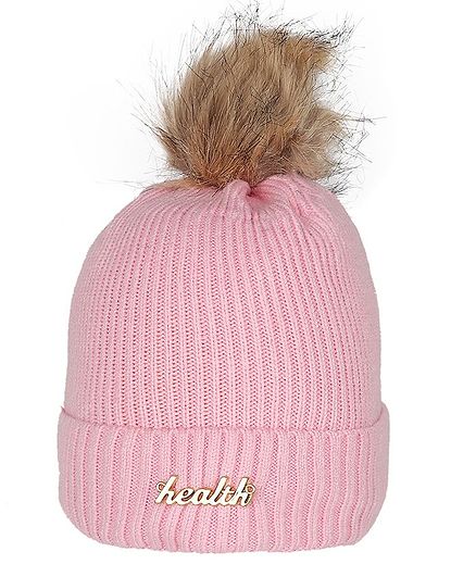 Tiekart Fur Cluster Design Warm Baby Cap - Pink