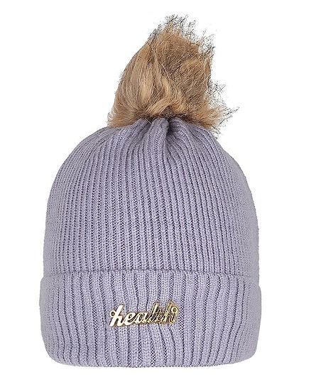Tiekart Fur Cluster Design Warm Baby Cap - Grey