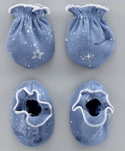 Ben Benny Mitten & Bootie Set - Blue