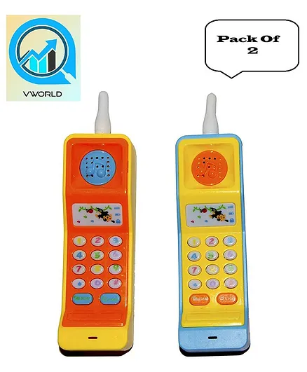 VWorld Creative Mobile Phone Toy Pack of 2 - Multicolor