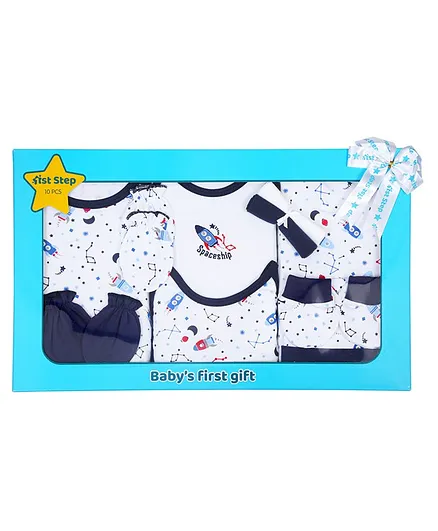 1st Step Cotton Baby Gift Set Pink - Pack of 10