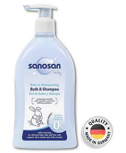 Sanosan Baby Bath and Shampoo SLS Free - 500ml