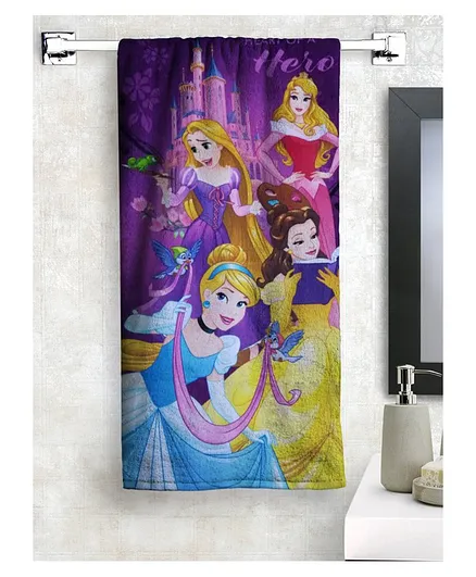 Athom Trendz Disney Princess Bath Towel - Purple