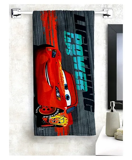 Athom Trendz Disney Pixar Cars Bath Towel - Red