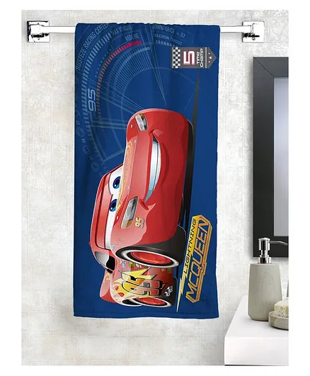 Athom Trendz Disney Pixar Cars Bath Towel - Blue