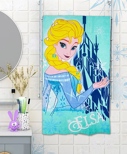 Athom Trendz Disney Frozen Kids Bath Towel - Blue