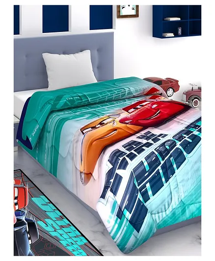 Athom Trendz Disney Cars Kids Comforter - Multicolor
