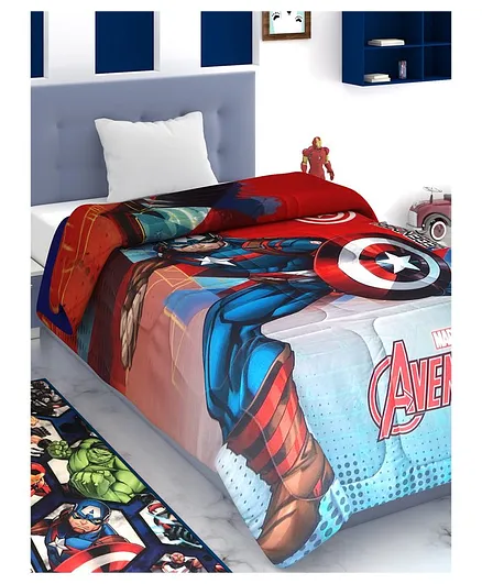 Athom Trendz Marvel Avengers Kids Comforter - Red