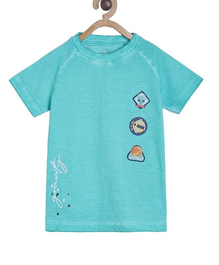 Tales & Stories Short Sleeves Printed Tee - Green