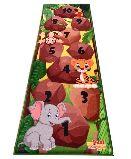 Desi Toys Hopscotch Play Mat - Multicolour