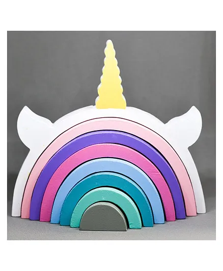 Little Jamun Magical Unicorn Stacker - 8 Pieces