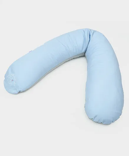 Mi Arcus 100% Organic Cotton Motherhood Day & Night Pregnancy Body Pillow - Blue