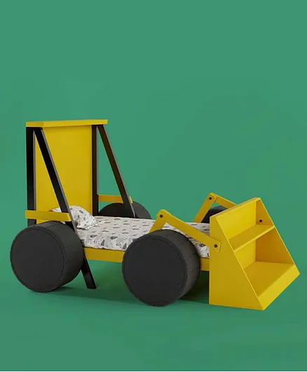 Boingg Bob The Builder Kids Bed - Yelllow