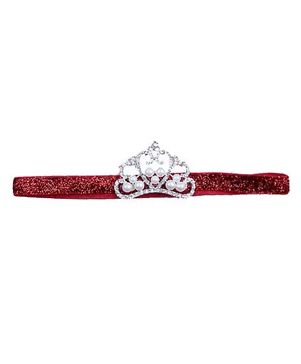 Bellazaara Trendy Headband For Little Girls - Maroon